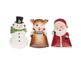 Vintage Christmas Tidbit Plate - Assorted