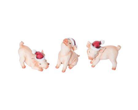 Piglet With Santa Hat