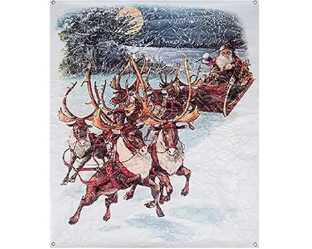 Paper Wall Art - Santa Sleigh