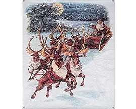 Paper Wall Art - Santa Sleigh