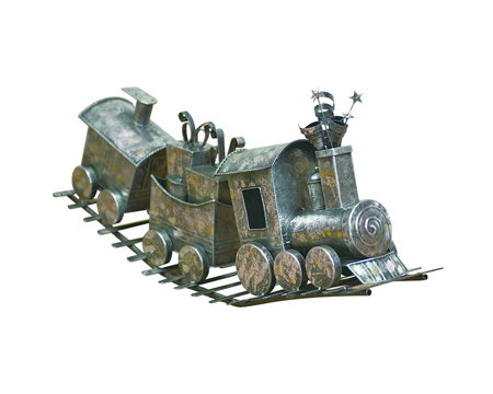 Metal Holiday Train Decor