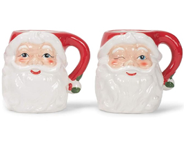Vintage Santa Shaped Mug