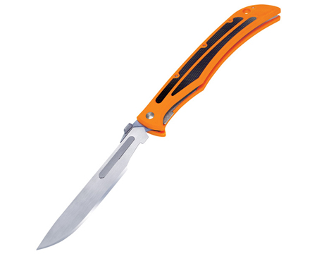 Havalon Baracuta® Blaze Folding Knife - Orange/Black 
