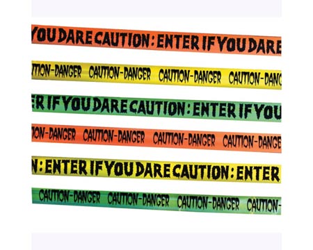 Fun World&reg; 3 in. Halloween Caution Tape D&eacute;cor