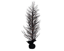 Celebrations Four Season&reg; 5 ft. Halloween Orange/Purple Prelit Twiggy Tree D&eacute;cor