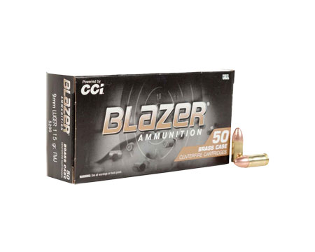 Blazer CCI 9mm 115-gr FMJ