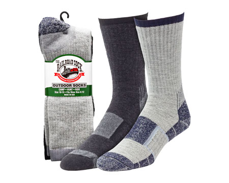 Outdoor Merino Wool Crew 2pk
