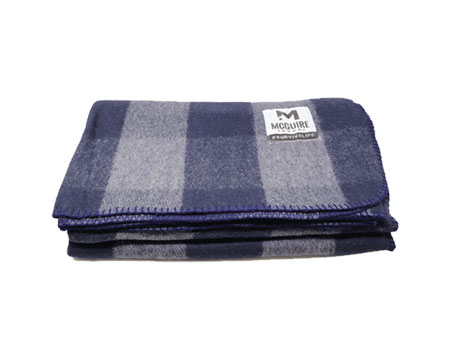 McGuire®  Bunkhouse Wool Blanket Grey/navy