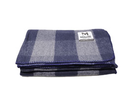 McGuire®  Bunkhouse Wool Blanket Grey/navy