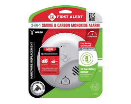 First Alert® Smoke & Carbon Wired Detector