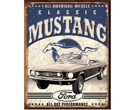 Classic Ford Mustang Sign