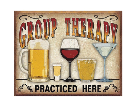 Group Therapy Practiced Here Sign