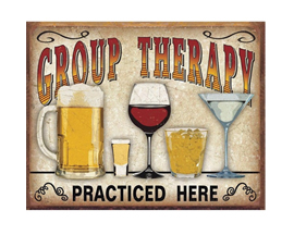 Group Therapy Practiced Here Sign