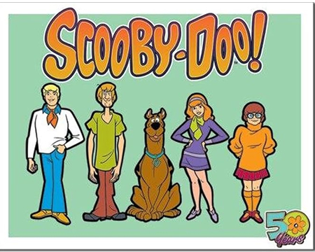 Scooby Doo 50 Years Sign