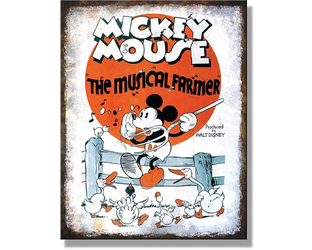 Mickey Mouse Musical Farmer Sign