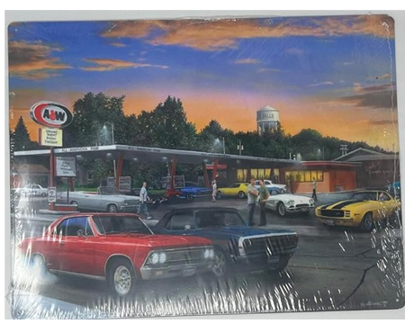 Cruise Night at A&W Tin Sign