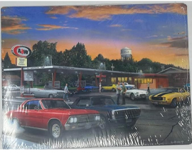 Cruise Night at A&W Tin Sign