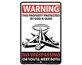 Warning Property Protected Sign