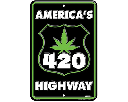 Americas 420 Highway Sign