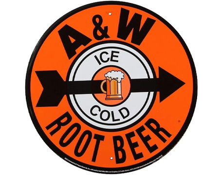 A&W Root Beer Ice Cold Sign