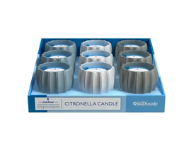 OutDoozie® Ceramic Contour Citronella Candle - Assorted