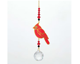 Woodstock Chimes® Crystal Dreams Cardinal Suncatcher