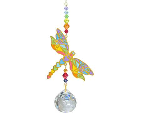 Woodstock Chimes® Crystal Dreams Dragonfly Suncatcher