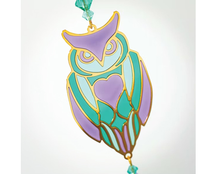 Woodstock Chimes® Crystal Dreams Owl Suncatcher