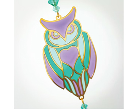 Woodstock Chimes® Crystal Dreams Owl Suncatcher