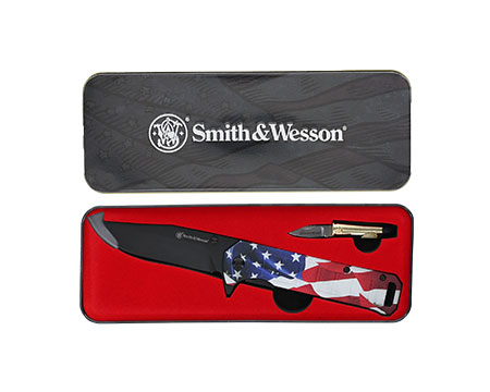 S&W®  America Hero Folder Bullet Knife
