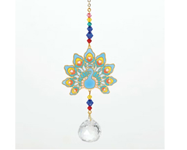 Woodstock Chimes® Crystal Dreams Peacock Suncatcher