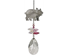 Woodstock Chimes® Crystal Fantasy Pig Suncatcher