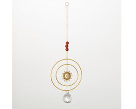 Woodstock Chimes® Son & Red Stone Suncatcher