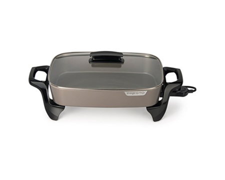 Presto&reg; 16 in. Electric Ceramic Skillet Nonstick Finish - Grey
