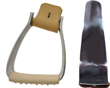 3" Aluminum Crooked Stirrups