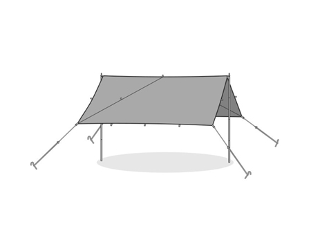 Peregrine® Spanner Tarp with Poles