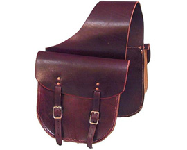 Smith & Edwards Burgundy Latigo Leather Saddle Bags