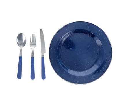Enamel 4 Piece Tableware Set