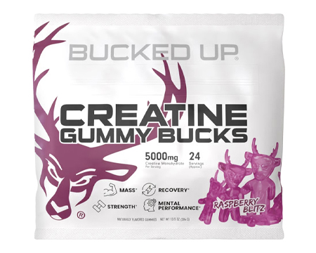 Bucked Up® Creatine Gummies - Raspberry Blitz