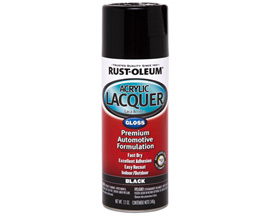Rust-Oleum&reg; 12 oz. Automotive Acrylic Gloss Lacquer Spray Paint - Black