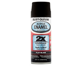 Rust-Oleum&reg; 12 oz. Automotive Gloss Acrylic Enamel 2X Spray Paint - Flat Black