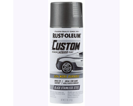 Rust-Oleum&reg; 11 oz. Automotive Premium Custom Lacquer Spray Paint - Metallic Black Stainless Steel