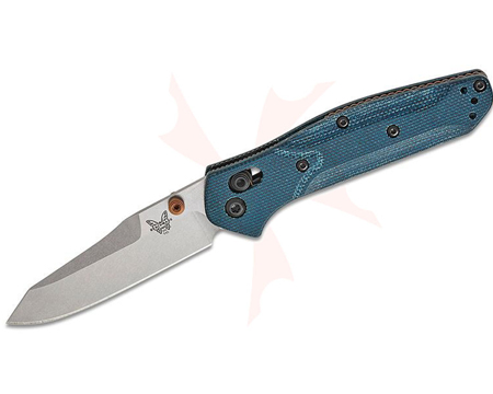 Benchmade® Mini Osborned Denim Reverse Tanto Knife - Stonewashed