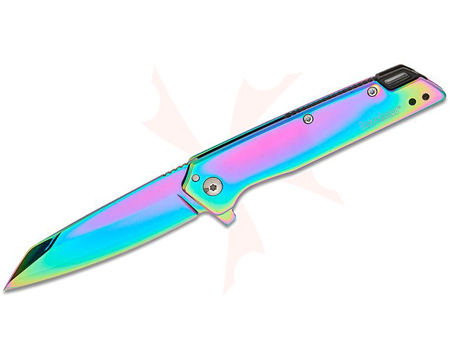 Kershaw&reg; Misdirect Framelock Assisted Flipper Knife - Rainbow