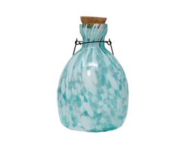 Blue & White Glass Wasp Trap