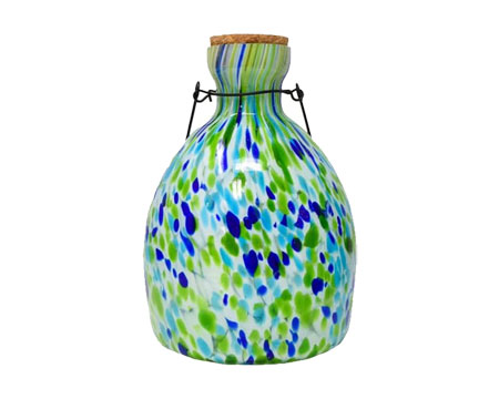 Blue & Green Glass Wasp Trap