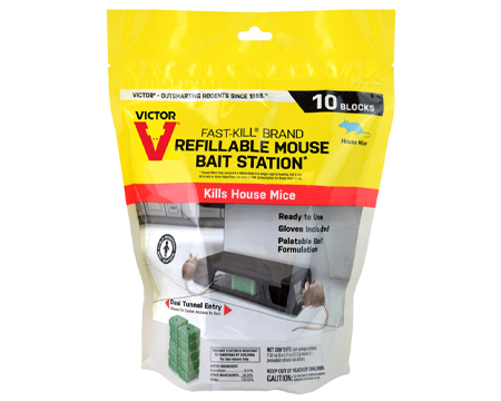 Victor® Refillable Mouse Bait Station