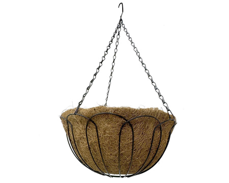 Living Accents® 18 in. Steel Hanging Basket 