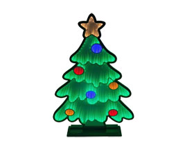 Celebrations LED Infinity Christmas Tree 30 in. Yard Decor