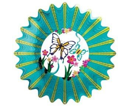 Spinfinity® 3D Teal Butterfly Wind Spinner
